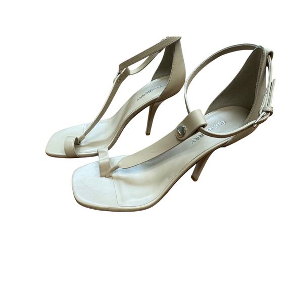 Burberry NWOB Stiletto Thong Sandals in Beige Size EU 38.5/US 8.5 - Picture 11 of 11
